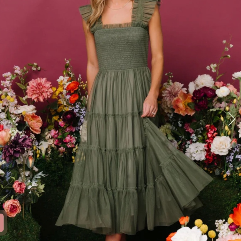 Baltic Born Emma Dress in Sage